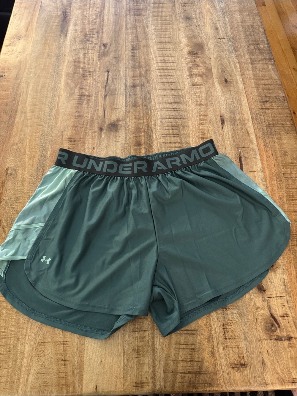 Under Armour Women’s green RUNNING Athletic Shorts LOOSE FIT NEW NWT 1X